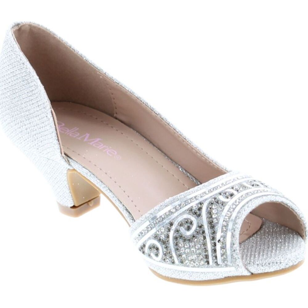 Bella Marie Truly-5 Silver ChildG sandals 12 NEW - Picture 7 of 8